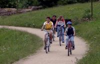 Radlergruppe auf dem Radweg